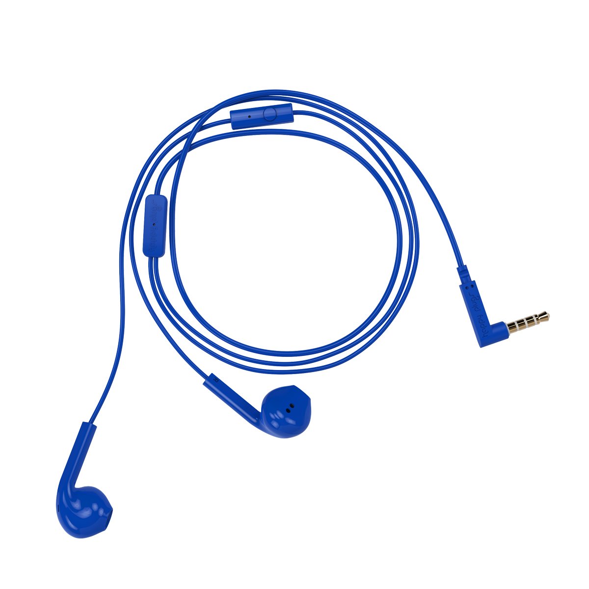 Audífonos con Micrófono Earbud Plus Cobalto Happy Plugs