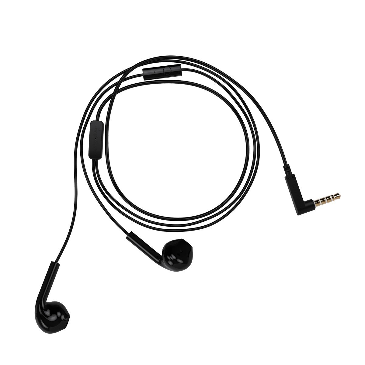 Audífonos con Micrófono Earbud Plus Negro Happy Plugs