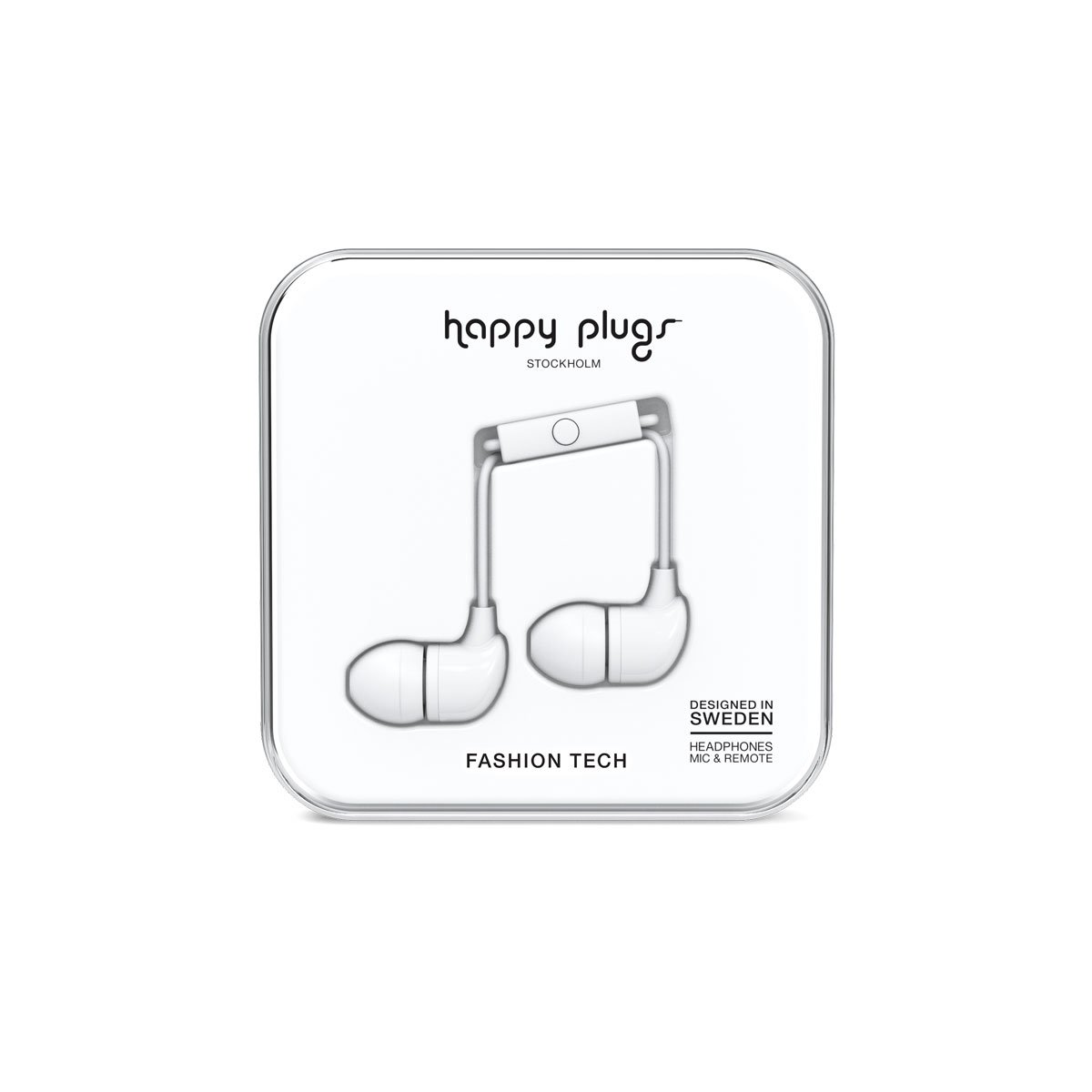 Audífonos con Micrófono  In-Ear Blanco Happy Plugs