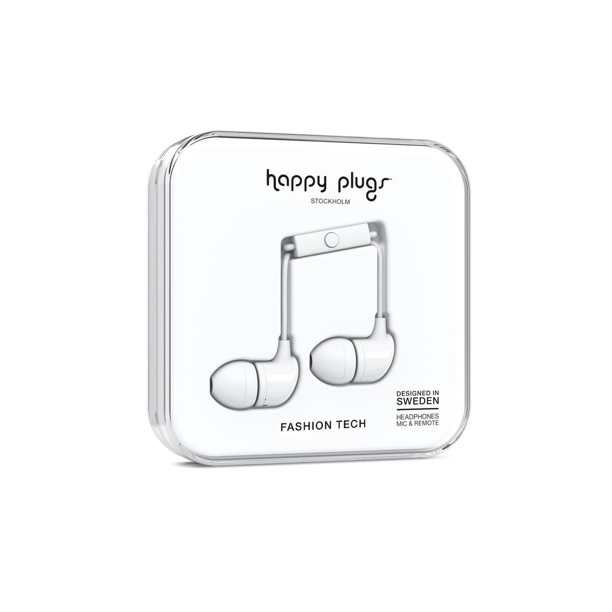 Audífonos con Micrófono  In-Ear Blanco Happy Plugs