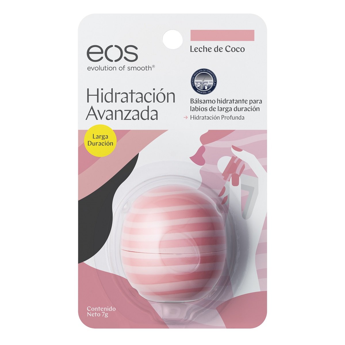 Esfera Bálsamo Hidratación Avanzada para Labios Leche de Coco Eos
