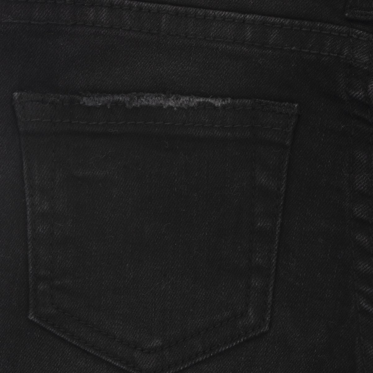 Jeans con Bordado Color Negro para Bebé