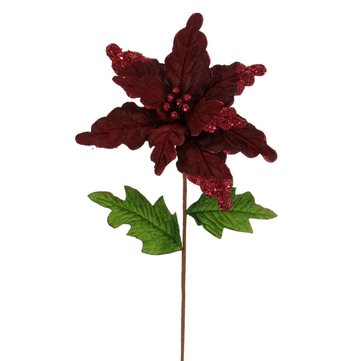 Nochebuena Vara 29X12 Cm Borgoña Navidad Reinaissance