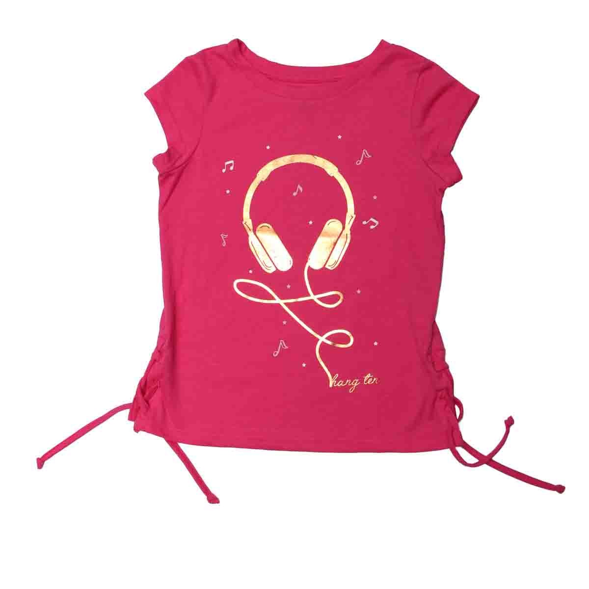 Top con Manga Corta Color Rosa Hang  Teen