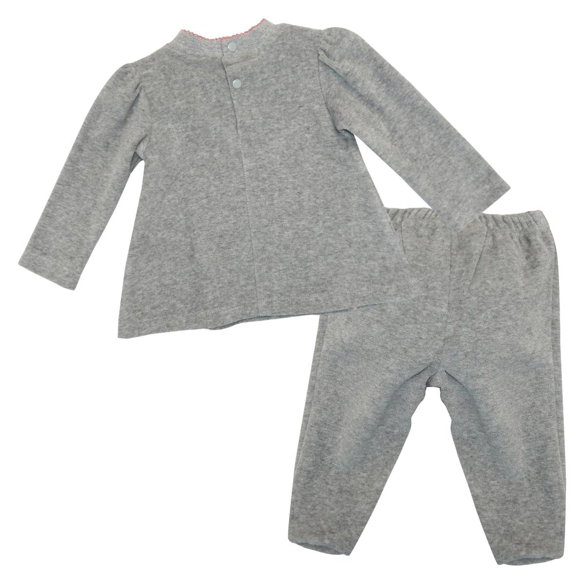 Conjunto 2 Piezas Bata Manga Larga y Pantalon con Pie Mondo Bambino
