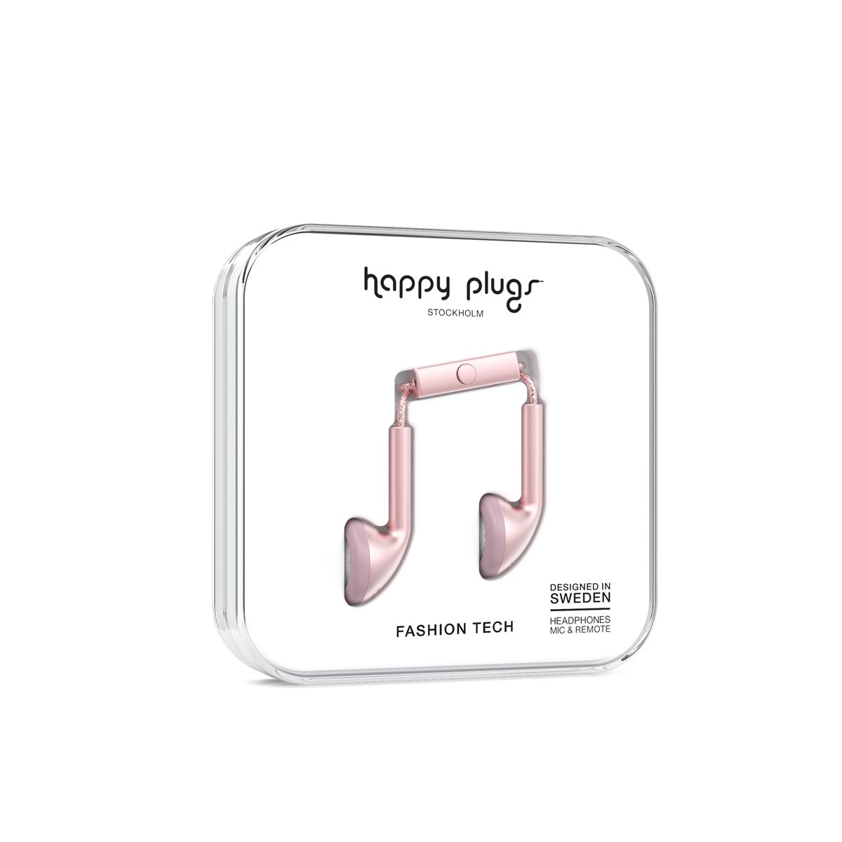 Audífonos Earbud Deluxe Pink Gold Happy Plugs