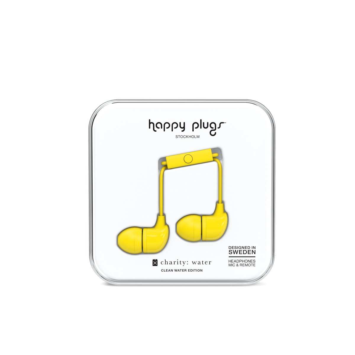 Audífonos con Micrófono  In-Ear Amarillo Happy Plugs
