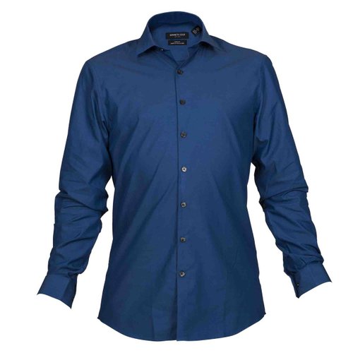 Camisa de Vestir Kenneth Cole Color Azul Medio