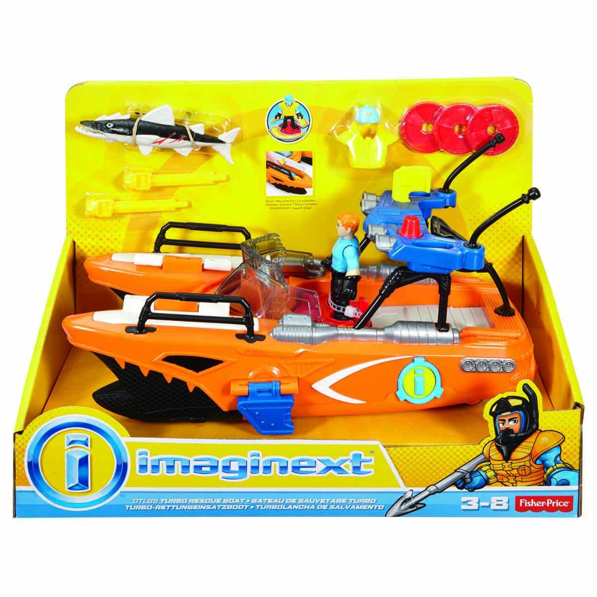 Fisher Price Imaginext Turbo Bote De Rescate Mattel