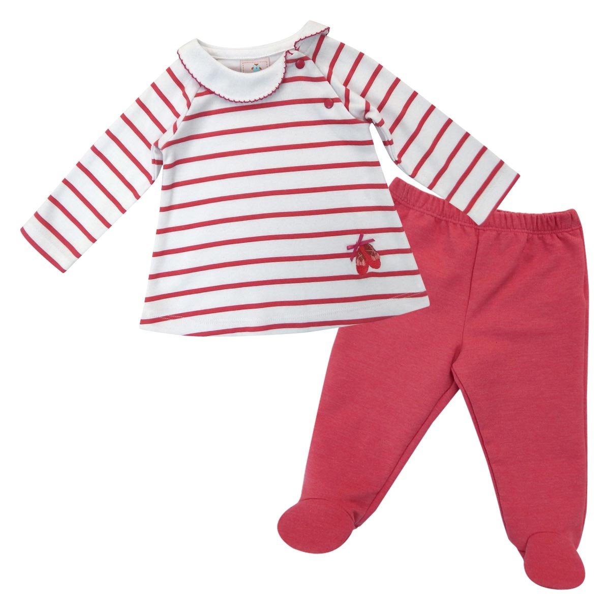 Conjunto 2 Piezas Jumpsuit y Playera Manga Larga Mondo Bambino