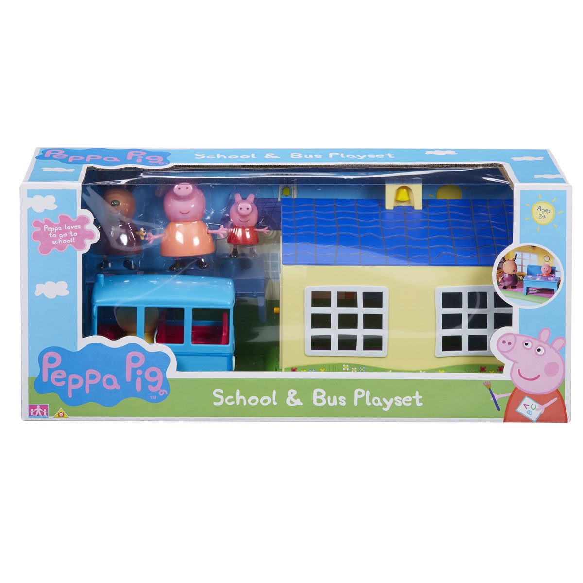 Peppa Pig Playset de Cami&oacute;n Escolar Bandai