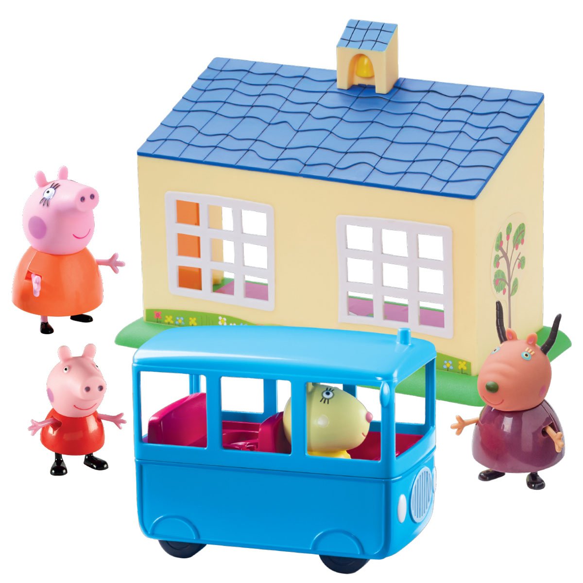 Peppa Pig Playset de Cami&oacute;n Escolar Bandai