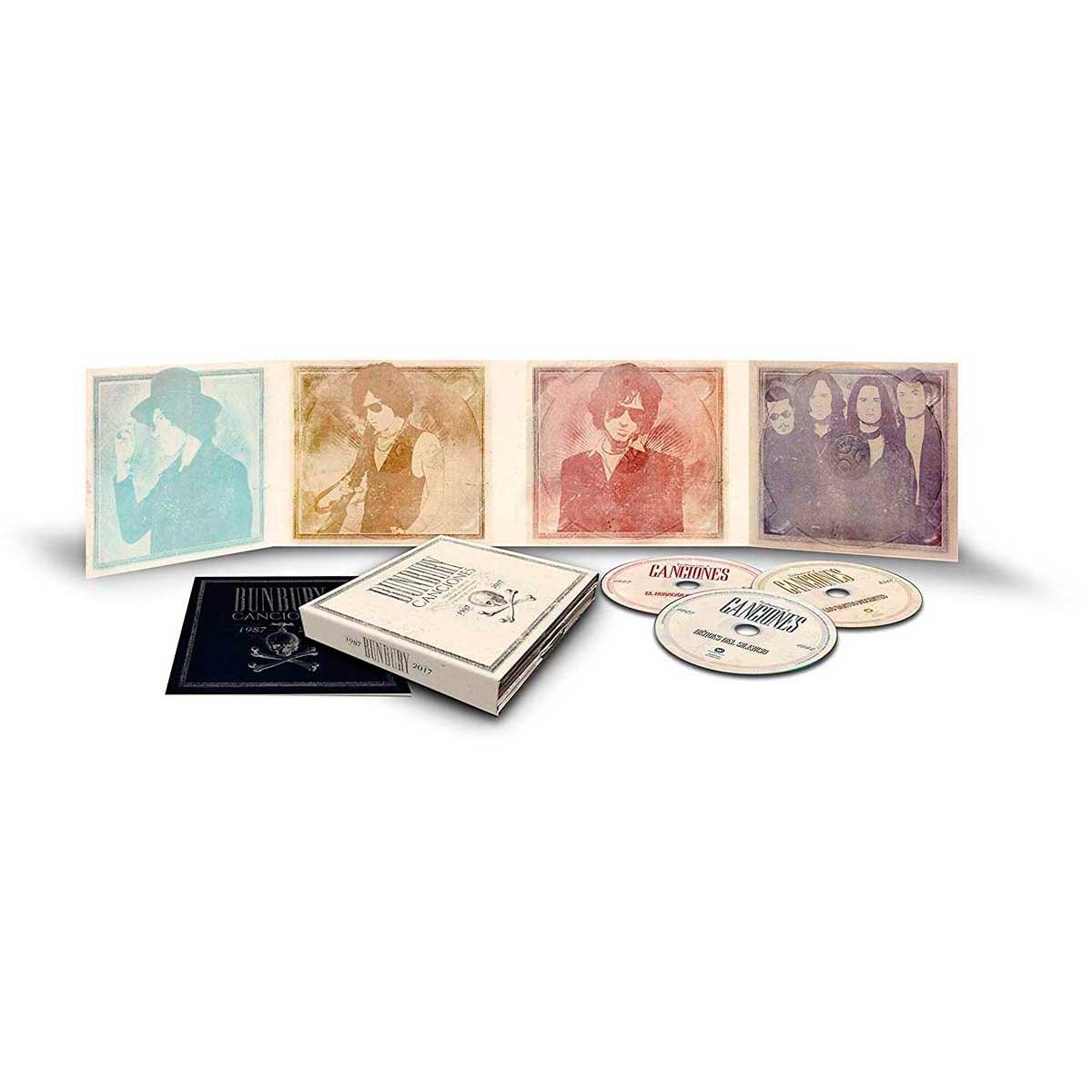 3 Cds Bunbury  Canciones 1987-2017