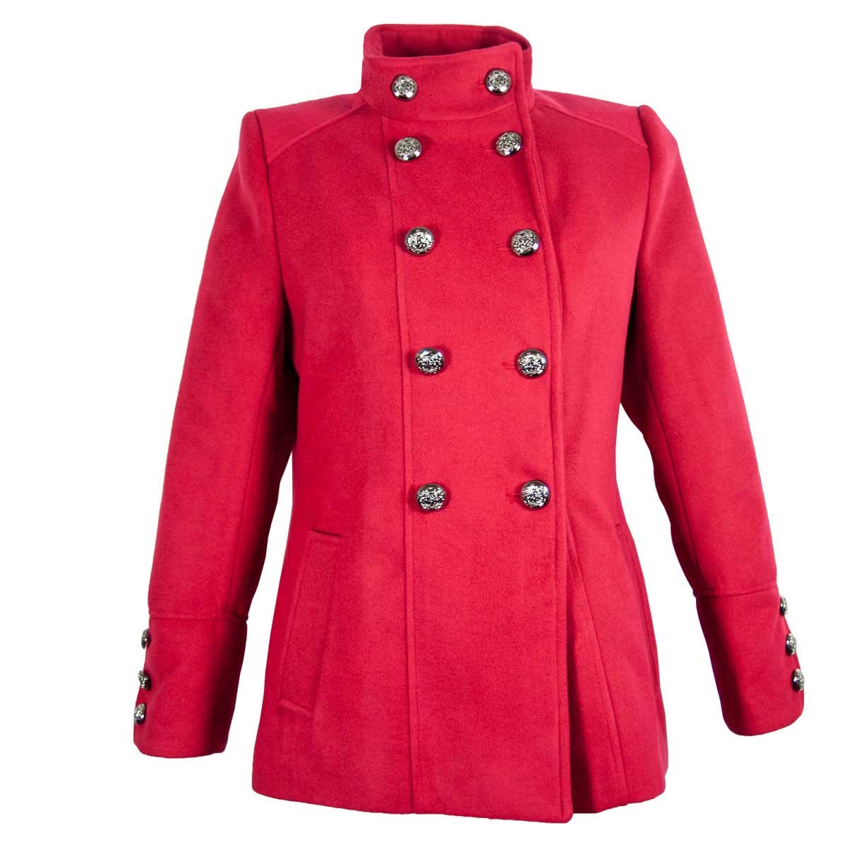 Abrigo Cuello Mao y Cotones al Frente Life Styler