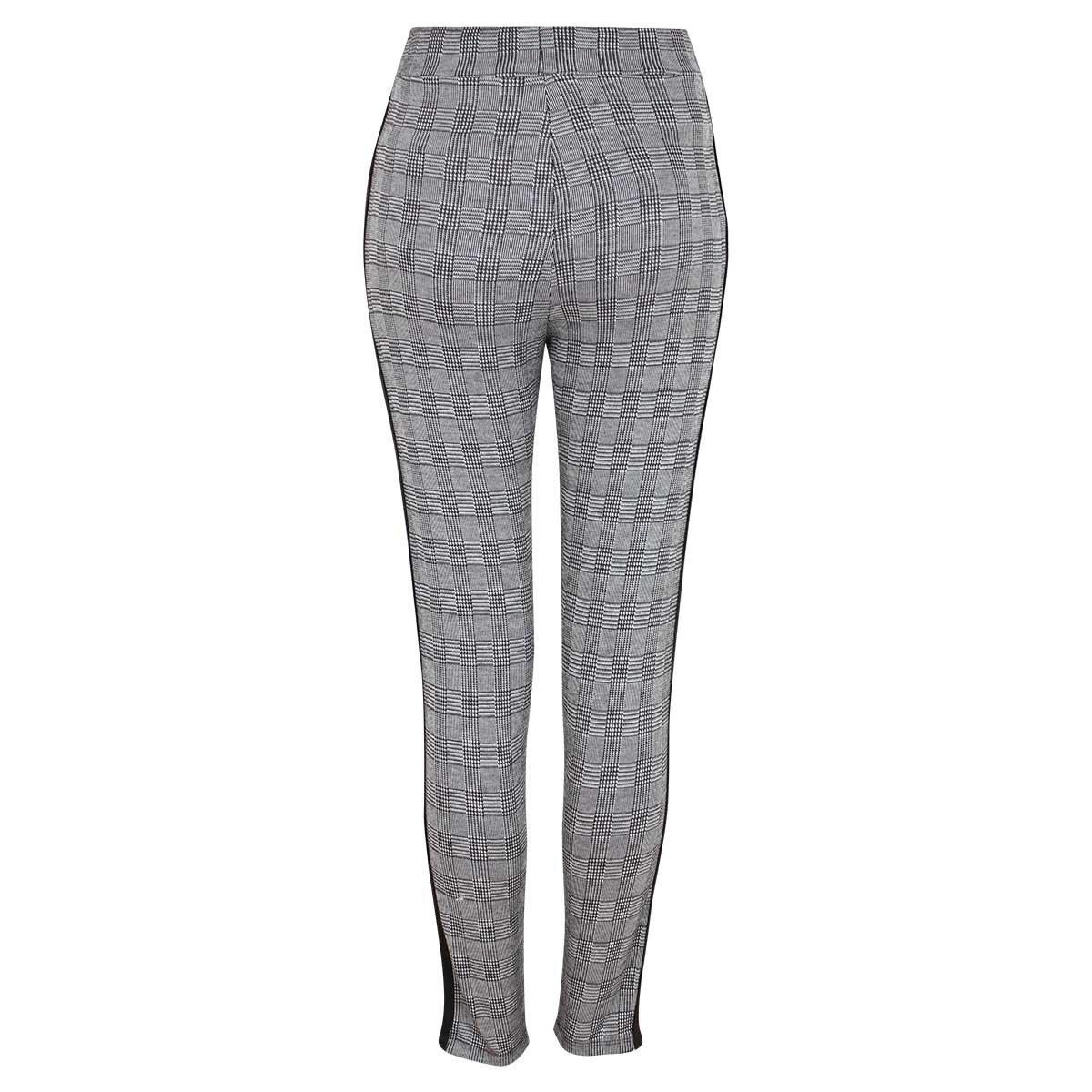 Pantal&oacute;n a Cuadros L&iacute;nea Lateral Recto Elle