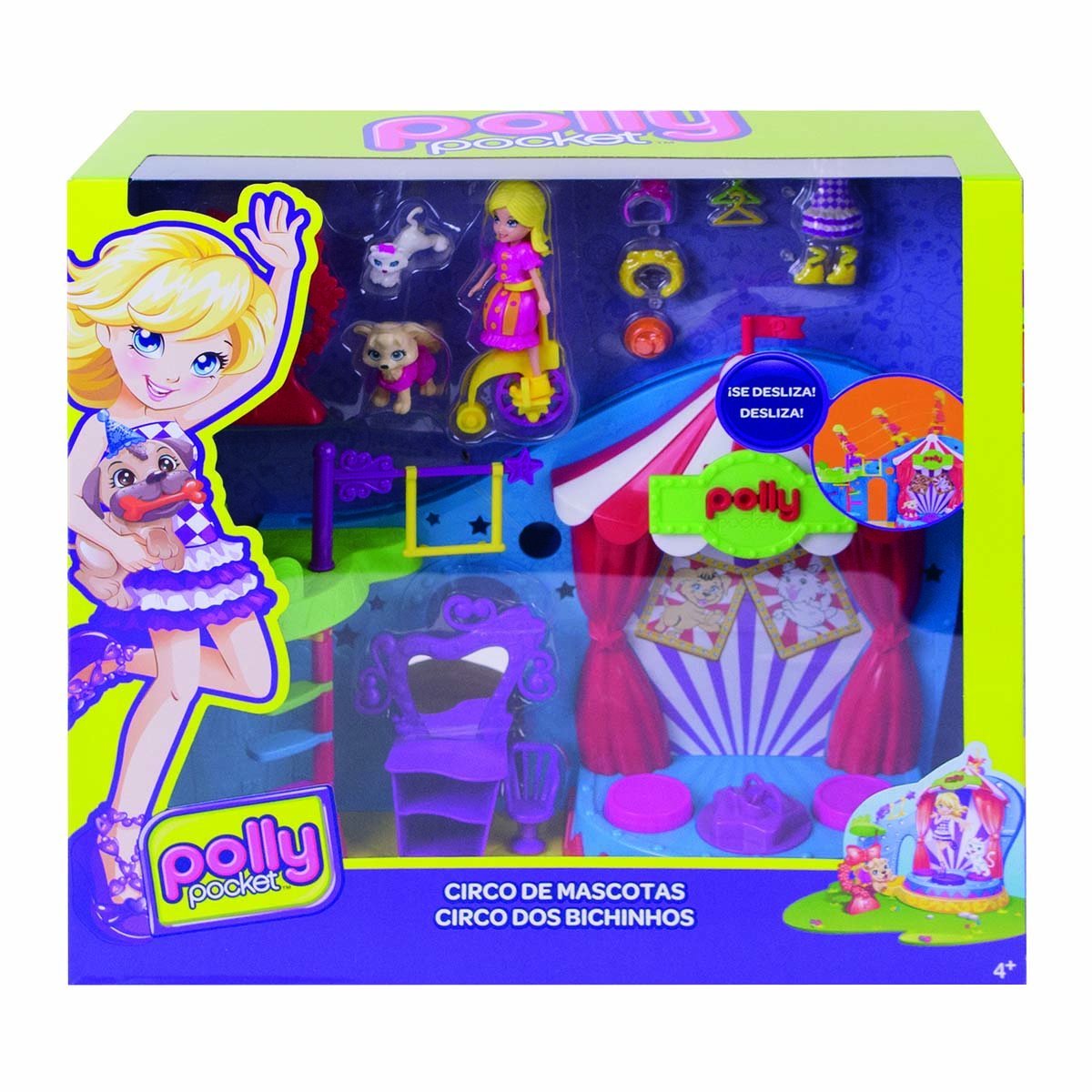 Polly Pocket! Circo de Mascotas Mattel