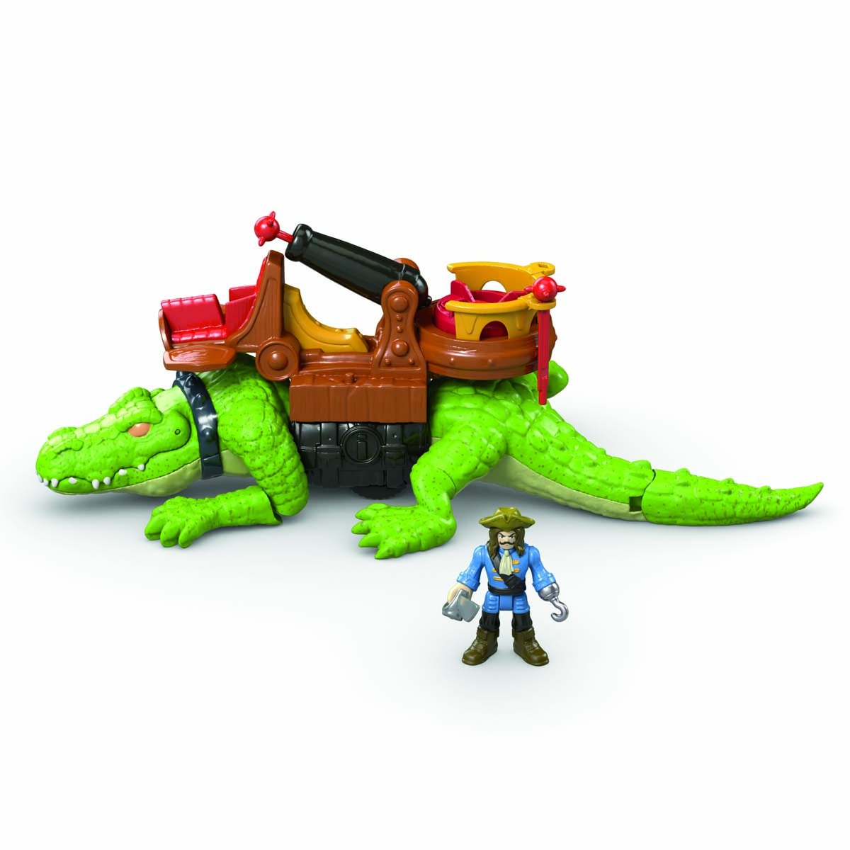 Fisher Price Imaginext Cocodrilo Y Pirata Garfio Mattel