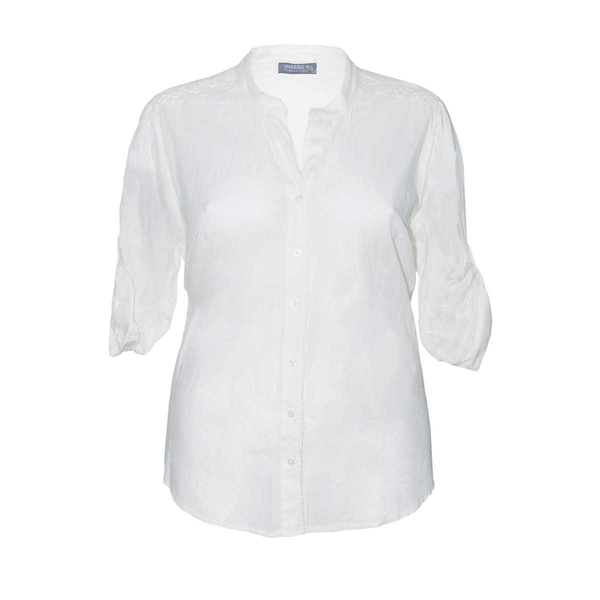 blusas con cuello chino