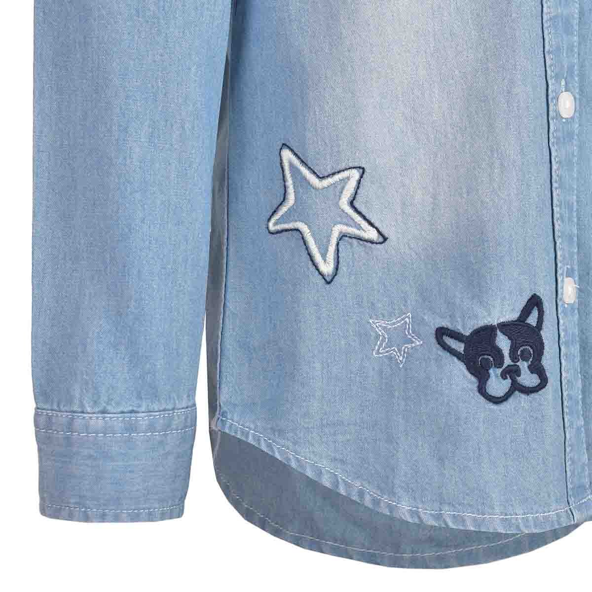 Blusa Manga Larga Bordada Jeanious