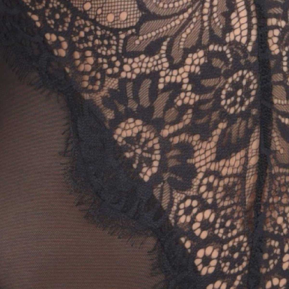Body Negro con Encaje Escante
