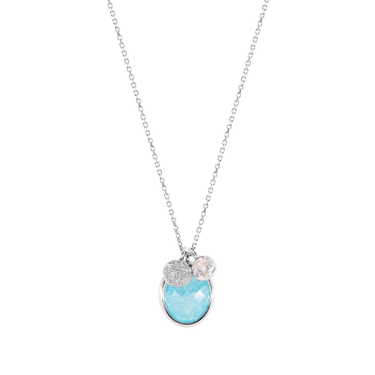 Collar en Plata con Gem Stone Azul Artre