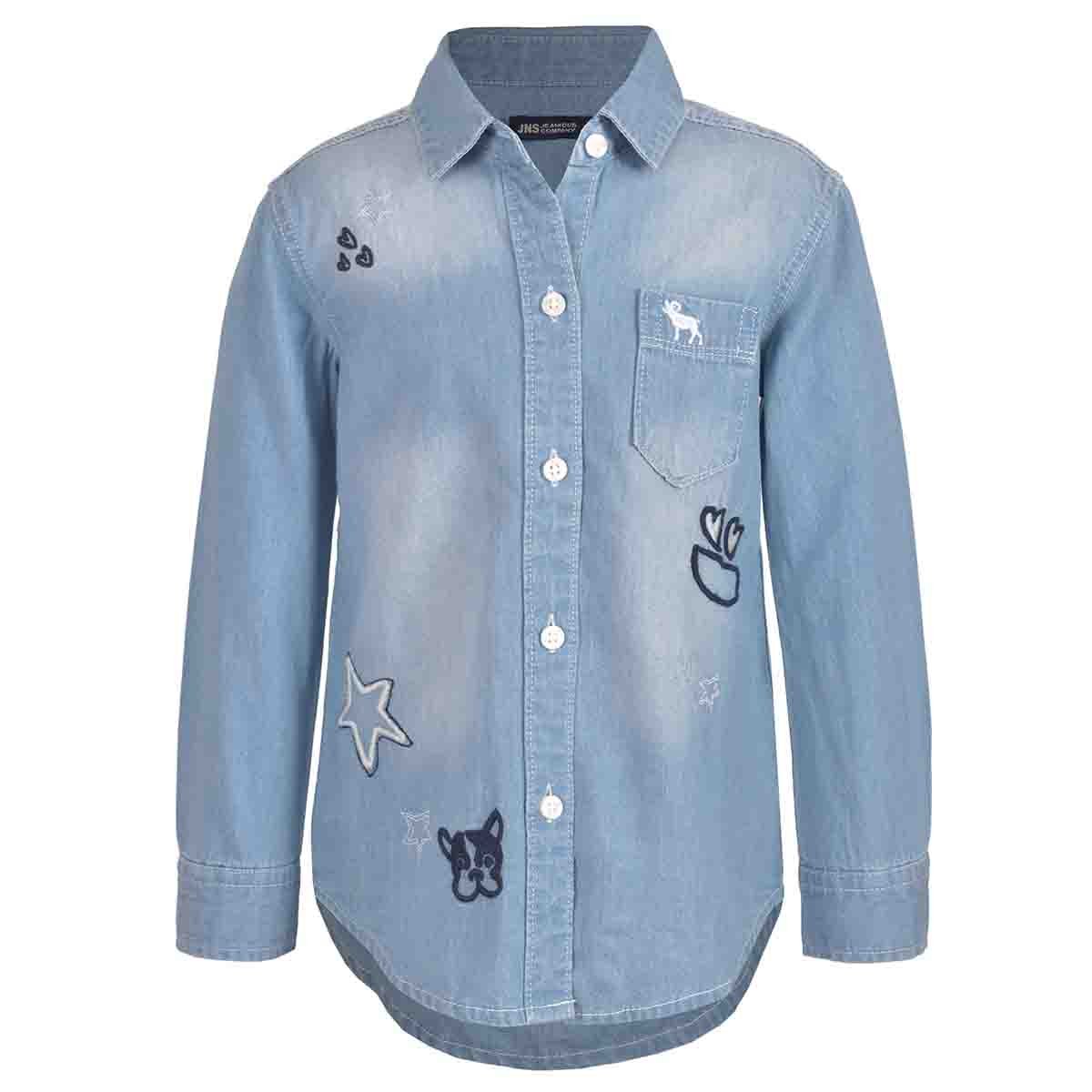 Blusa Manga Larga Bordada Jeanious