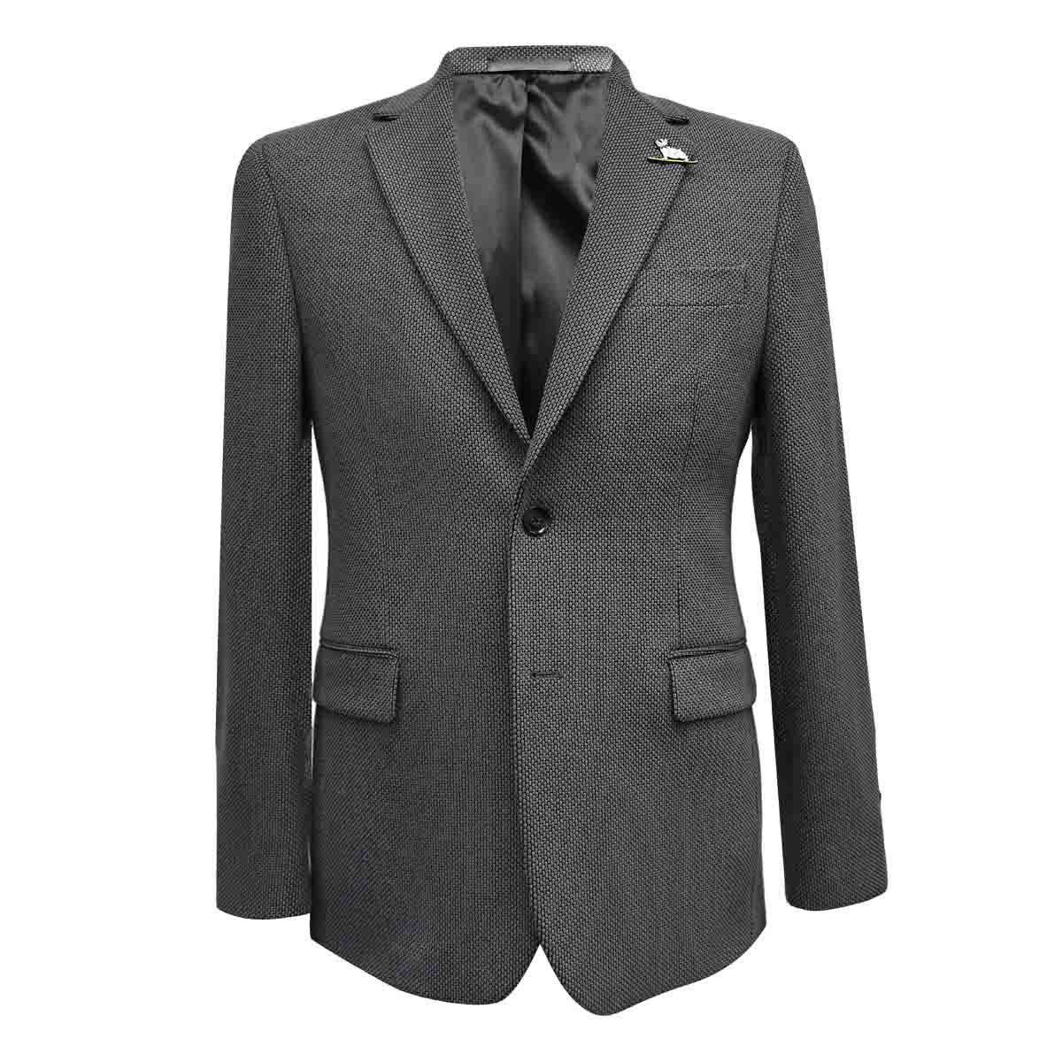 Saco Corte Slim Color Gris Claro C71