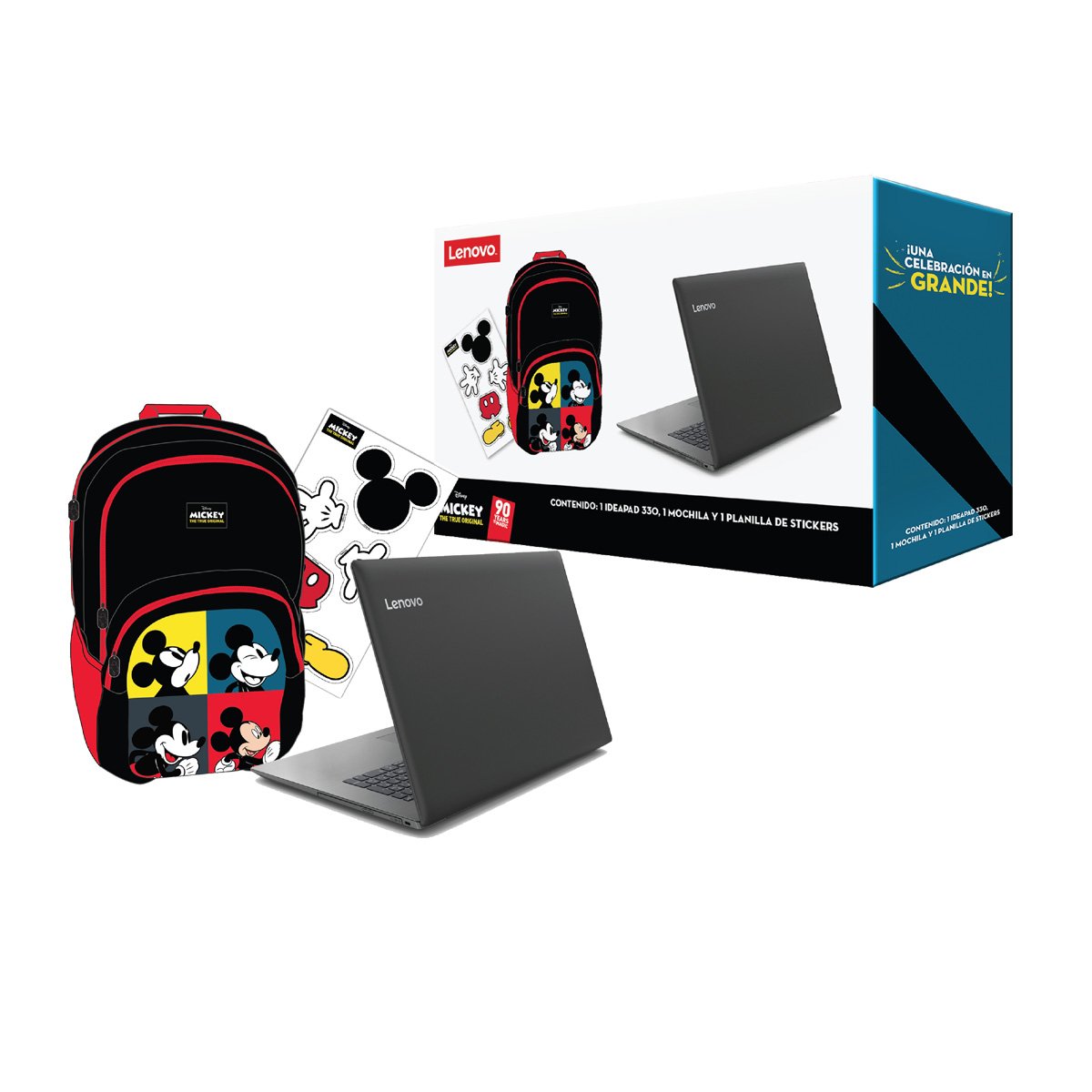 Paquete Laptop Lenovo Ideapad 330-14Ast + Mochila Mickey