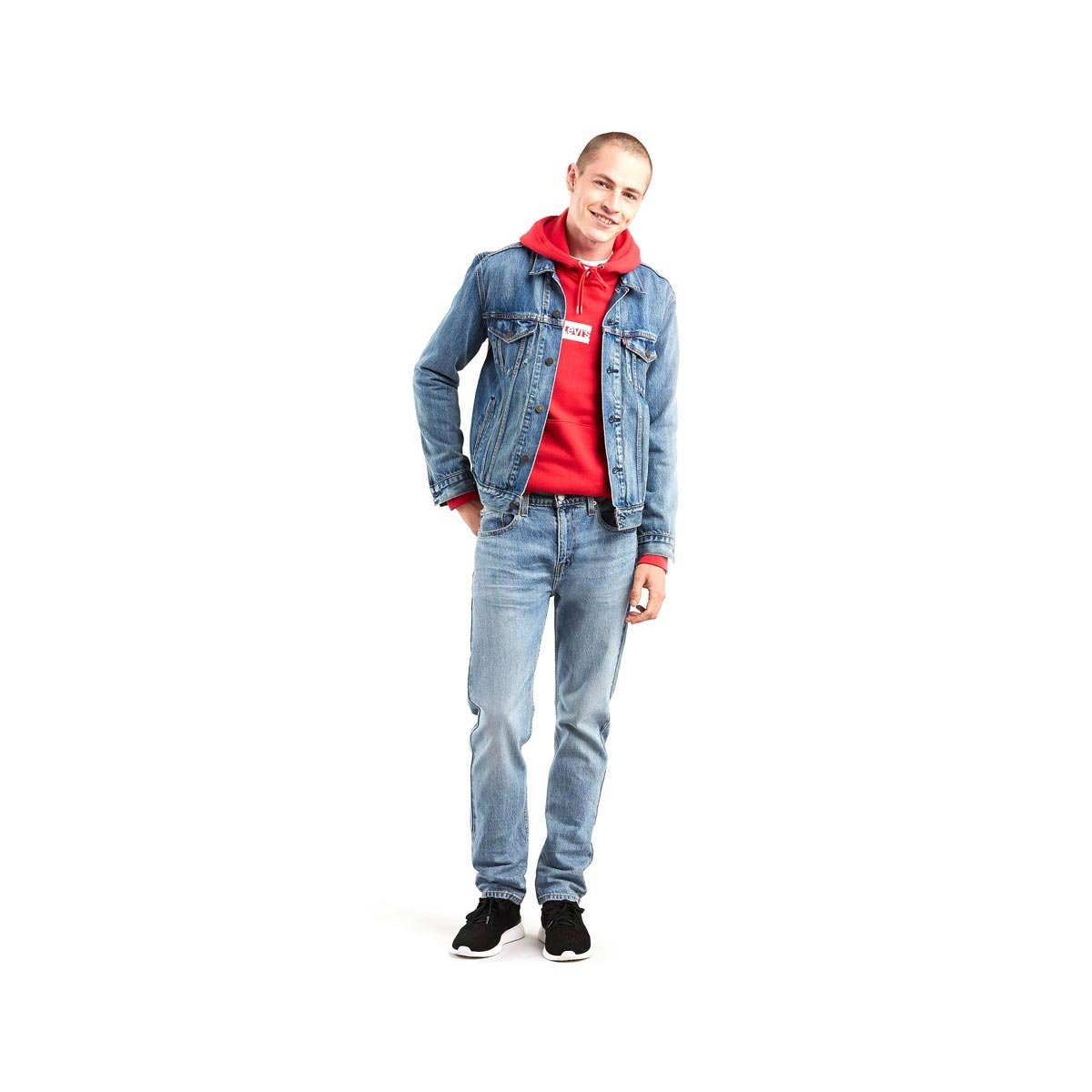Jeans 502™ Levi’S® Regular Taper Color Negro