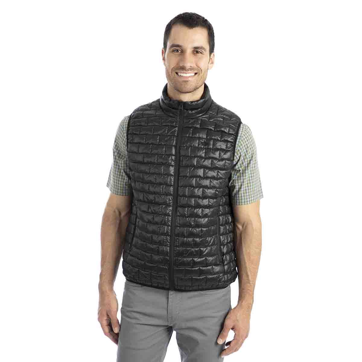 Nylon Box Quilted Vest Color Negro Dockers