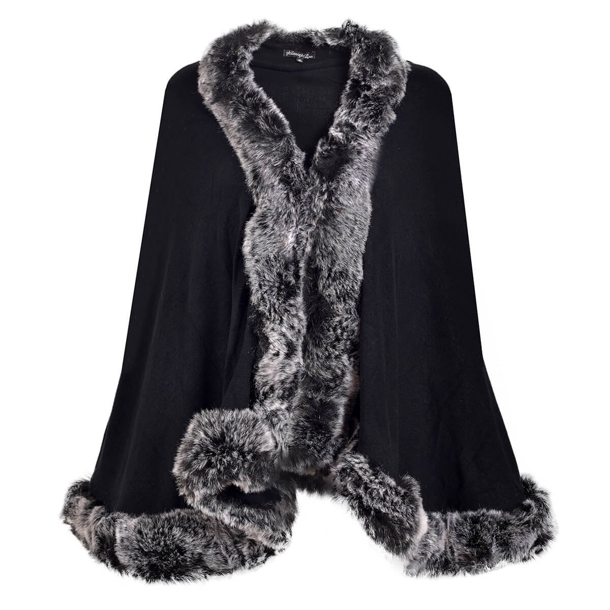 Capa Larga Cuello con Pelo en Combinacion Philosophy Jr Nights