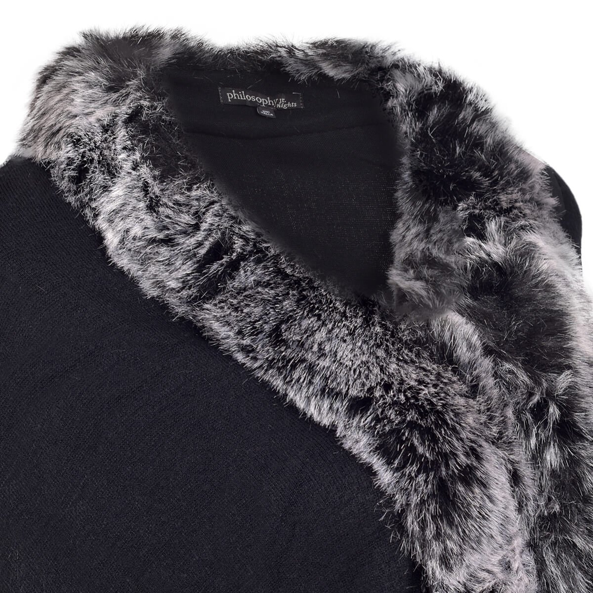 Capa Larga Cuello con Pelo en Combinacion Philosophy Jr Nights