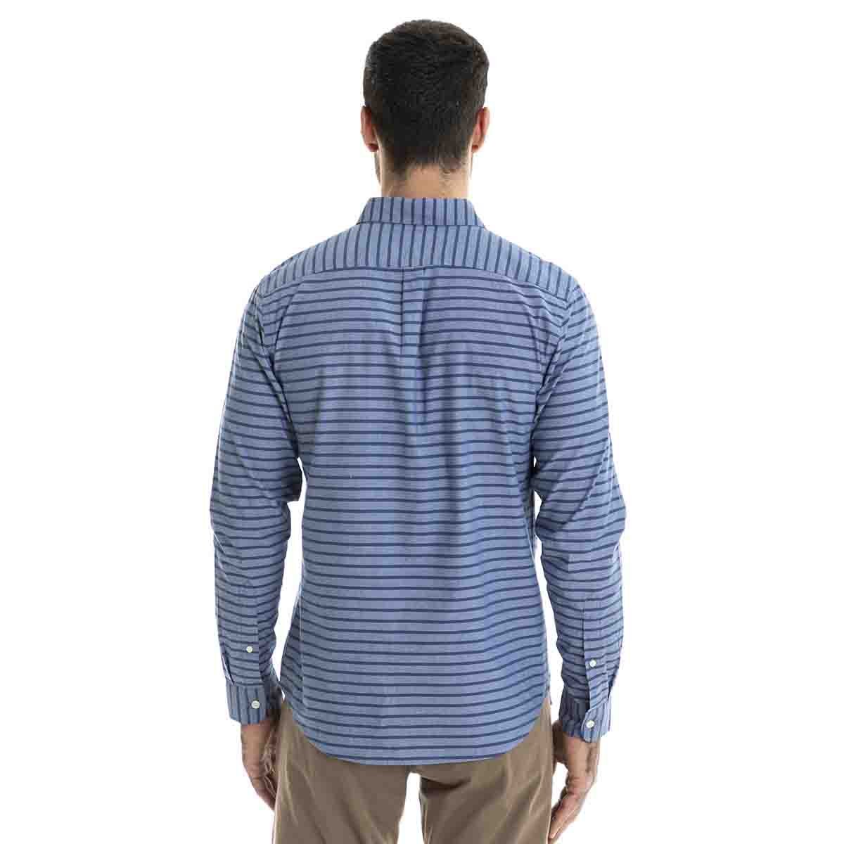 Camisa Original Washed Shirt Long Sleeve Color Azul Dockers