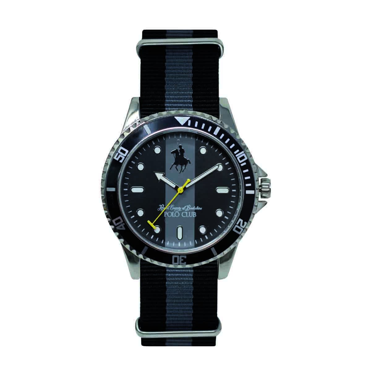 Reloj para Caballero Color Negro/gris Polo Club