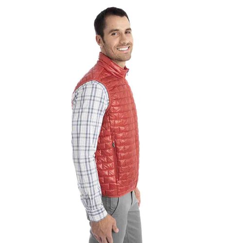 Chaleco Nylon Box Quilted Vest Color Rojo Dockers