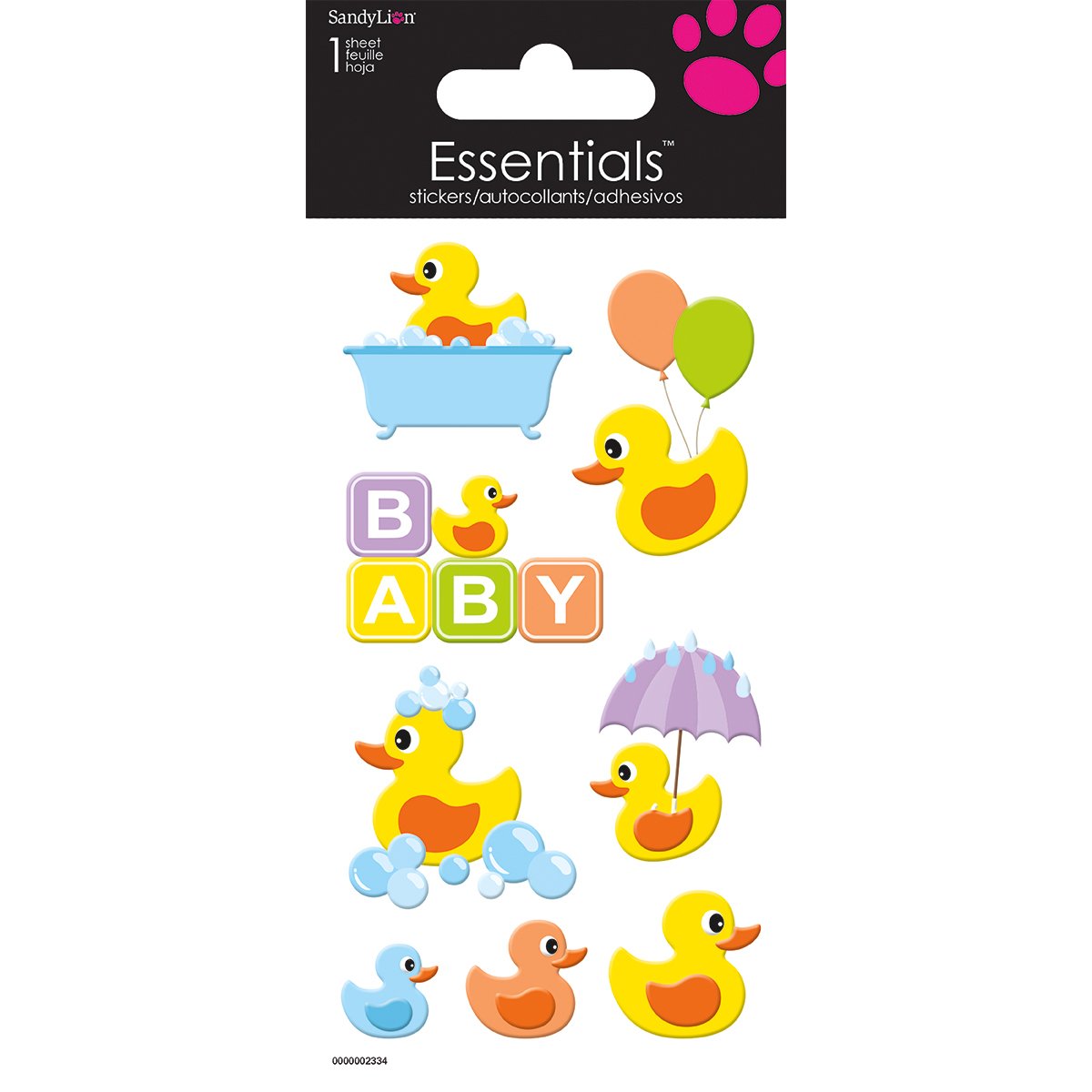 Calcoman&iacute;as Essentials Baby Bath Sandylion