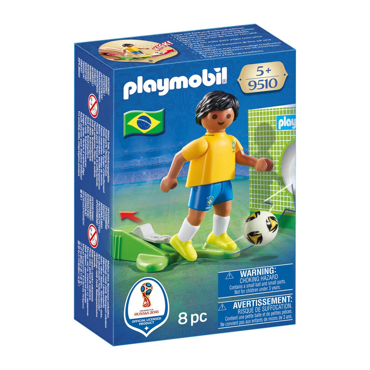 Jugador de Futbol  Brasil Playmobil