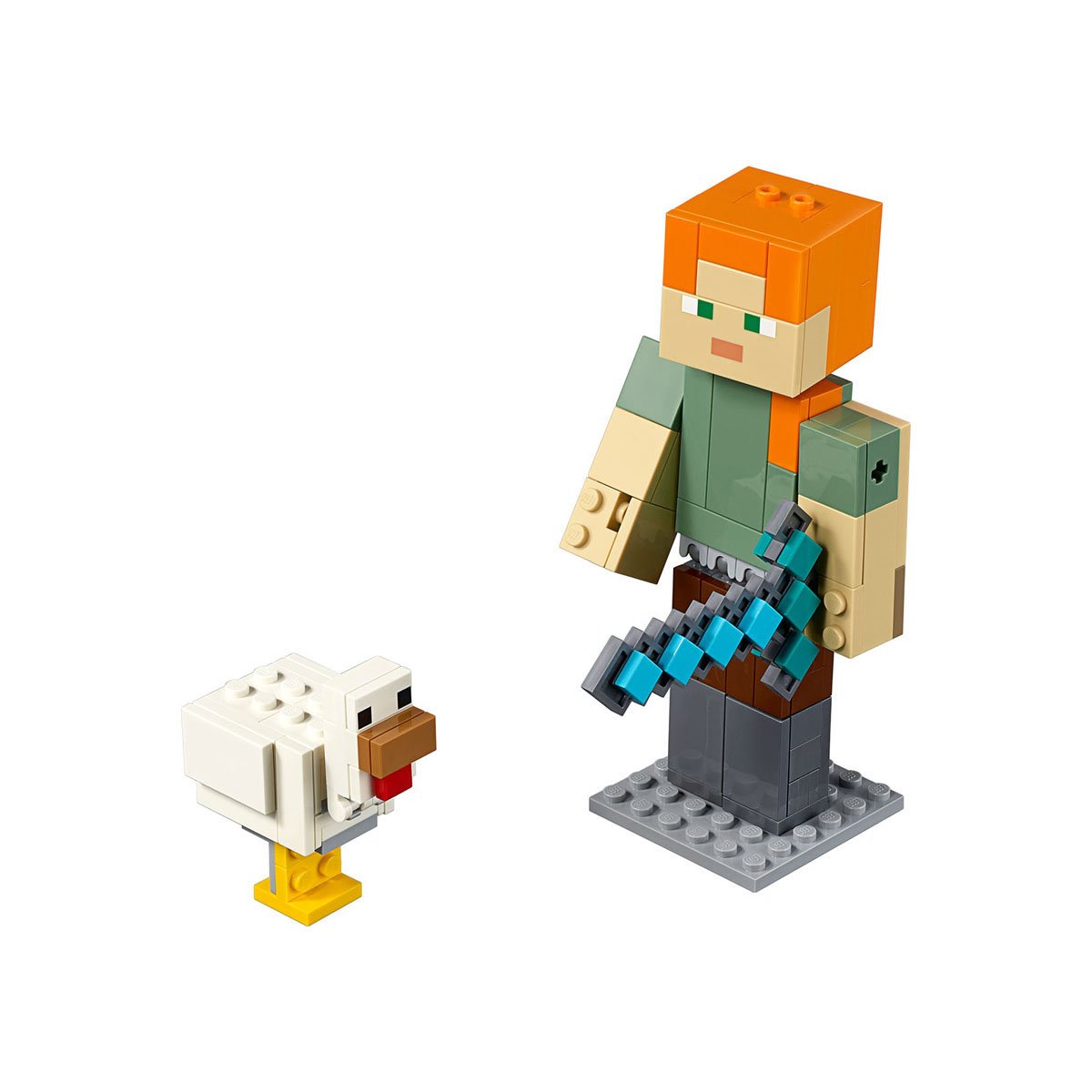 Bigfig Minecraft Alex con Gallina Lego