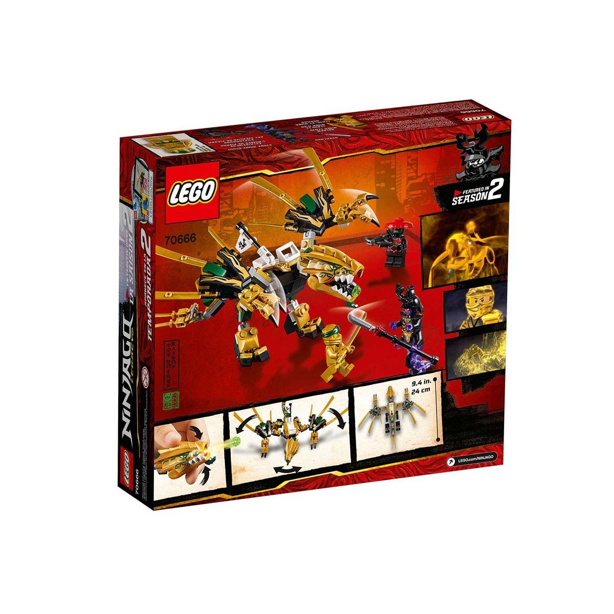 Dragón Dorado Lego