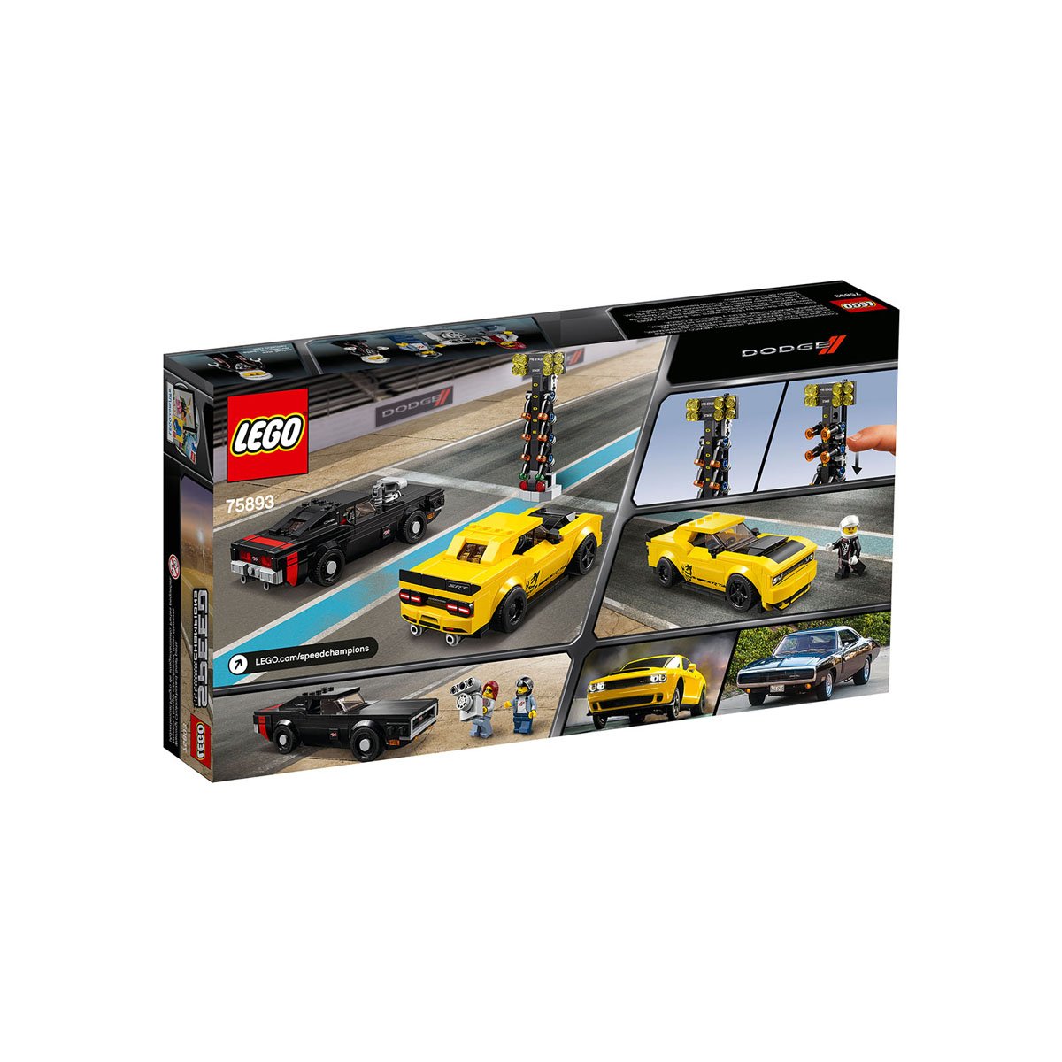 Dodge Challenger Demon 2018 y Dodge Charger 1970 Lego