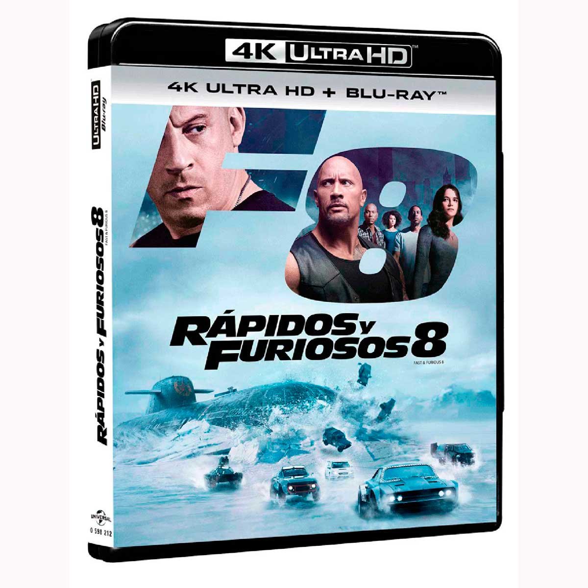 4K Ultra Hd + Blu Ray Rapidos y Furiosos 8