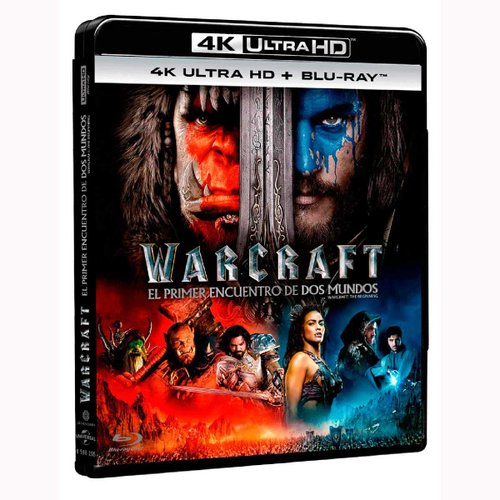 4K Ultra Hd + Blu Ray Warcraft el Primer Encuentro de Dos Mundos