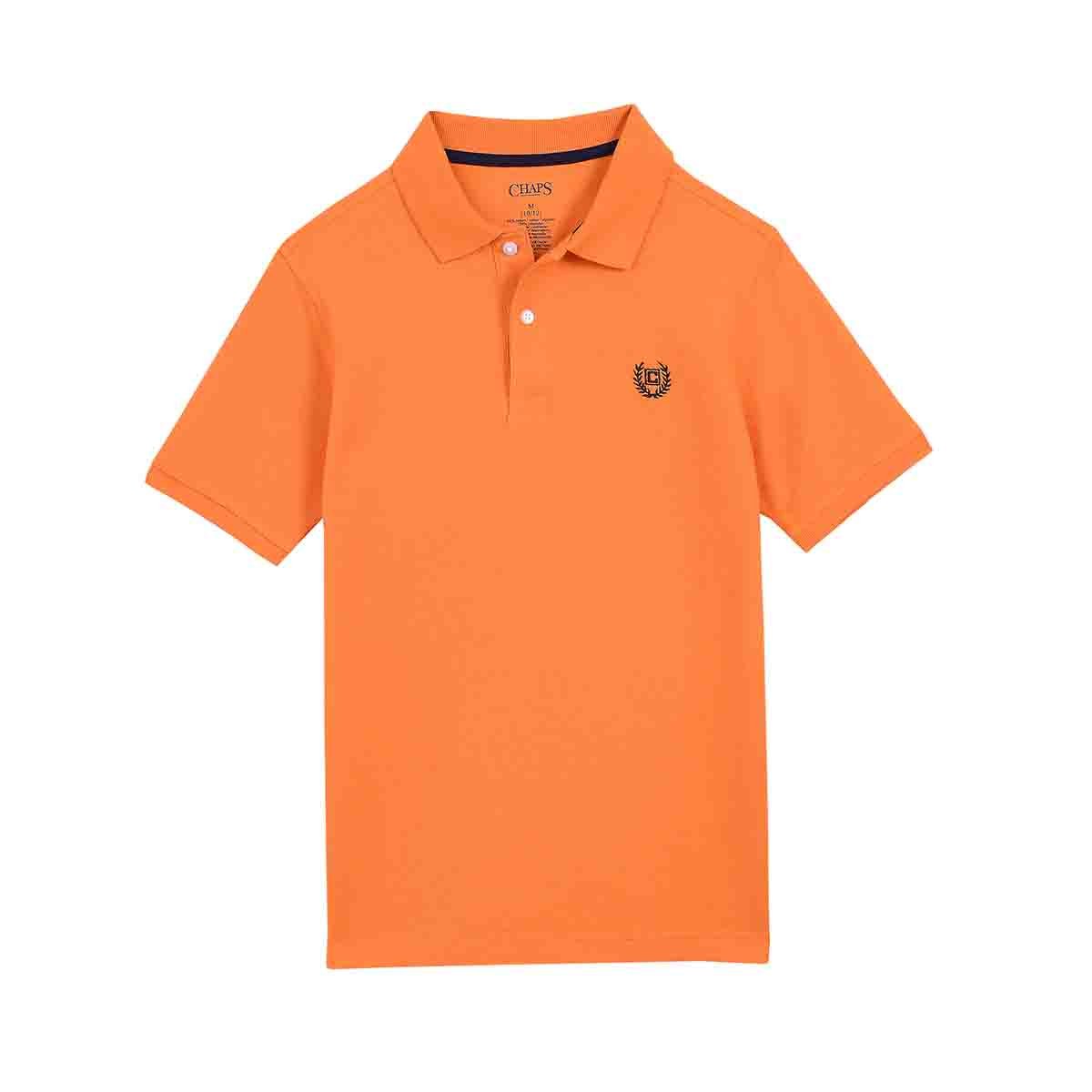 Playera Polo Color Naranja Chaps para Niño