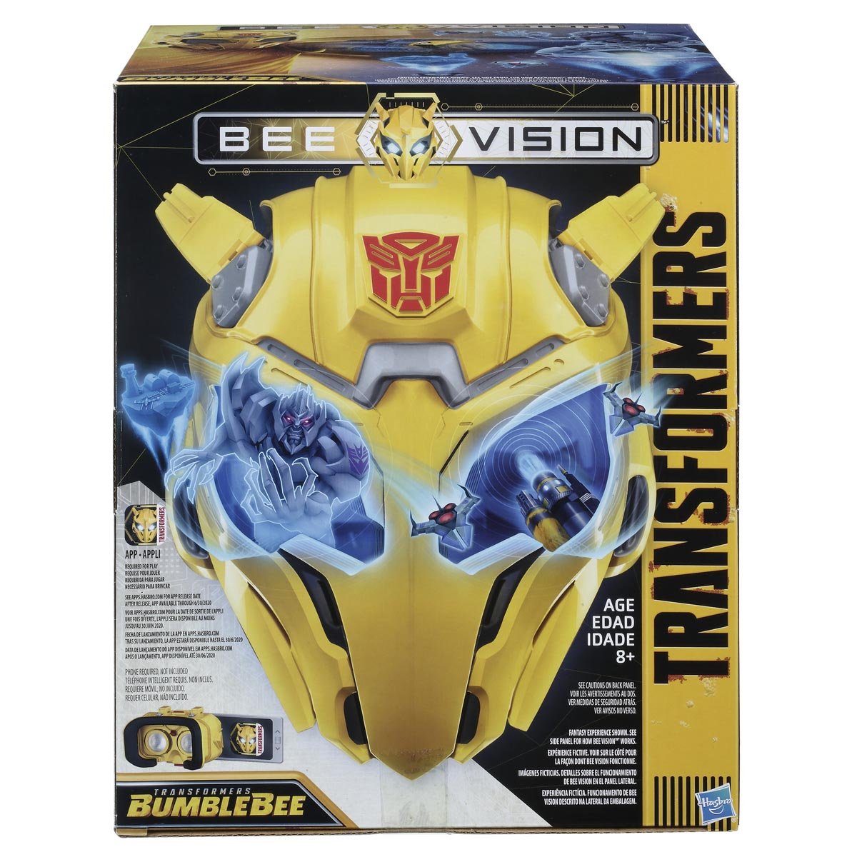 Máscara Experiencia Ra Bee Vision Bumblebee Transformers Hasbro