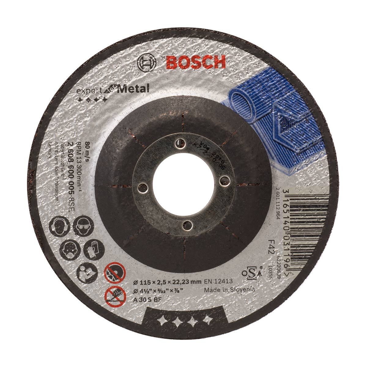 Disco Abrasivo Metal 4 1/2&quot;x1/8&quot;x7/8&quot; 005 Bosch