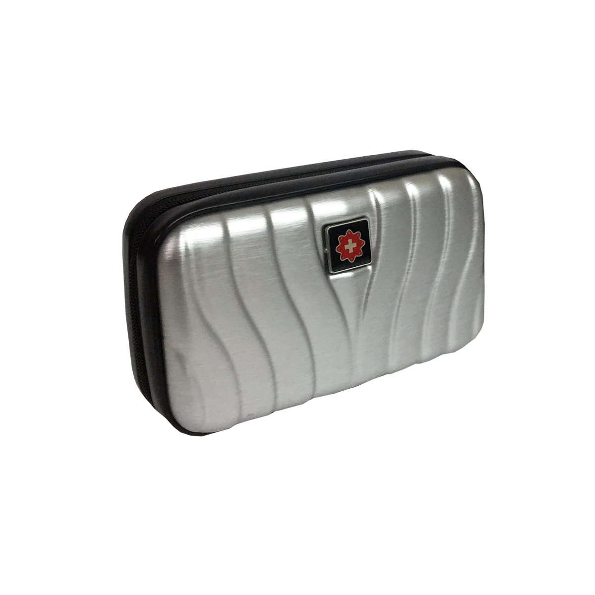 Estuche de Viaje 7" Abs/pc Brushed Plata Swissland