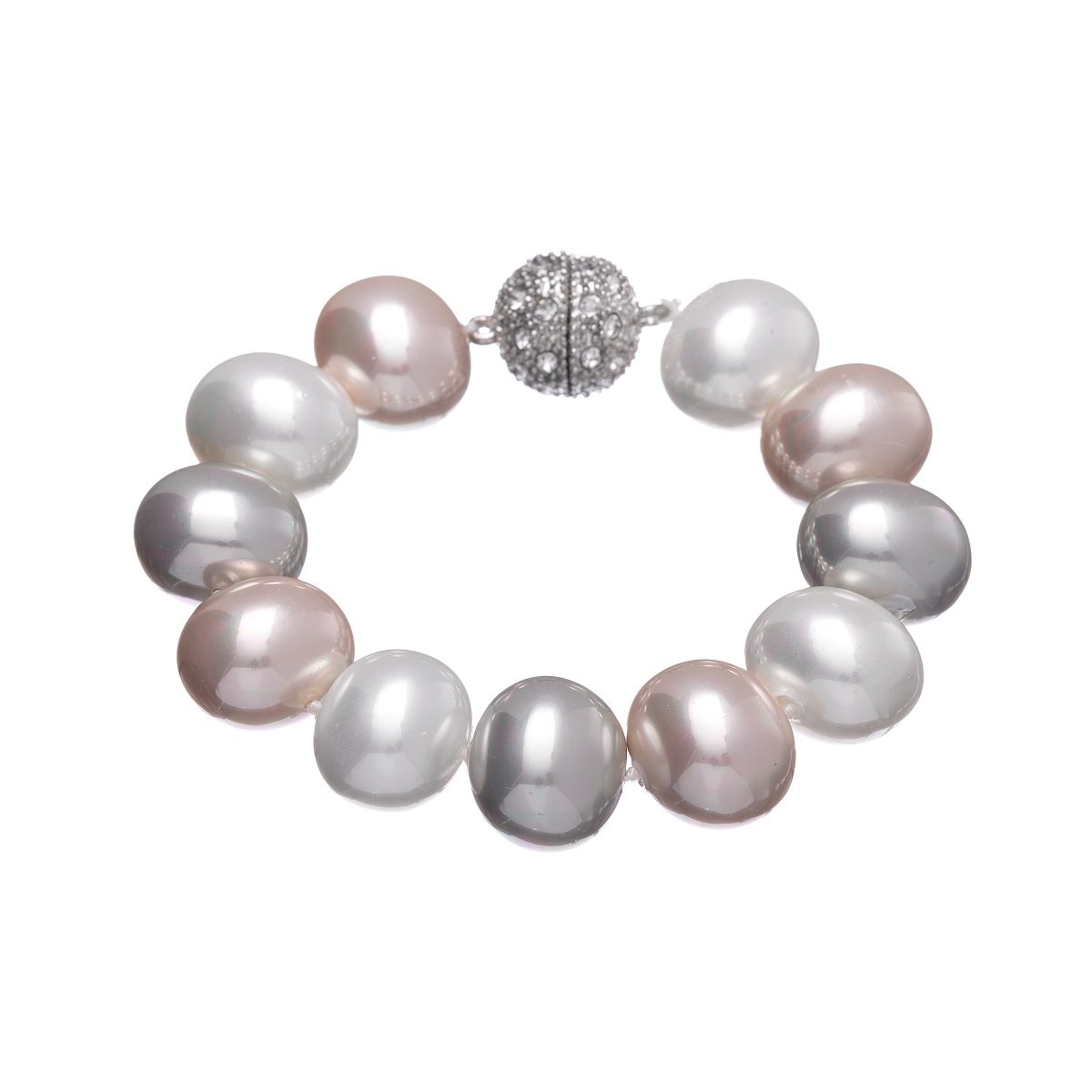 Brazalete con Perlas Ovaladas Sidney
