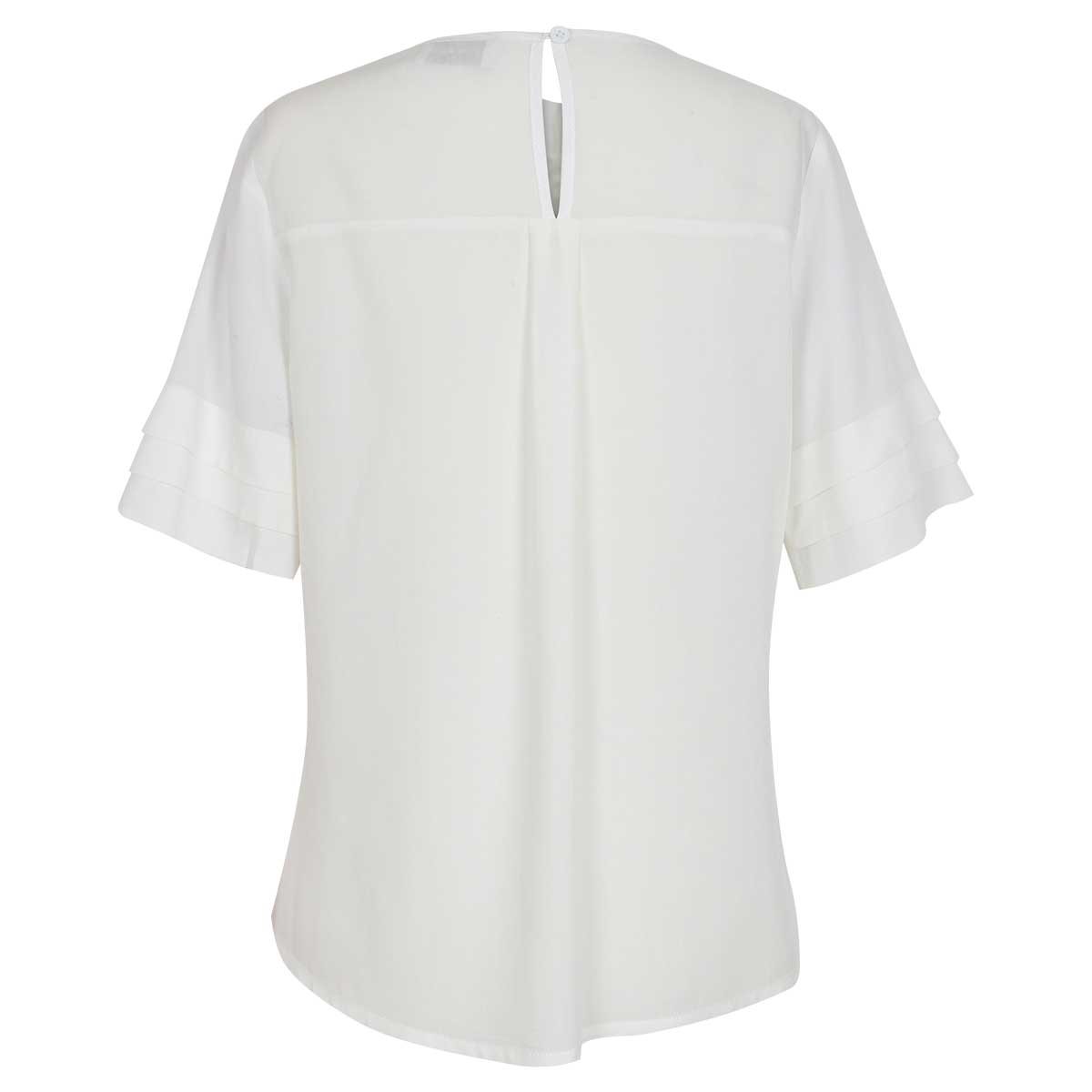 Blusa Blanca con Aplicaci&oacute;n City Femme