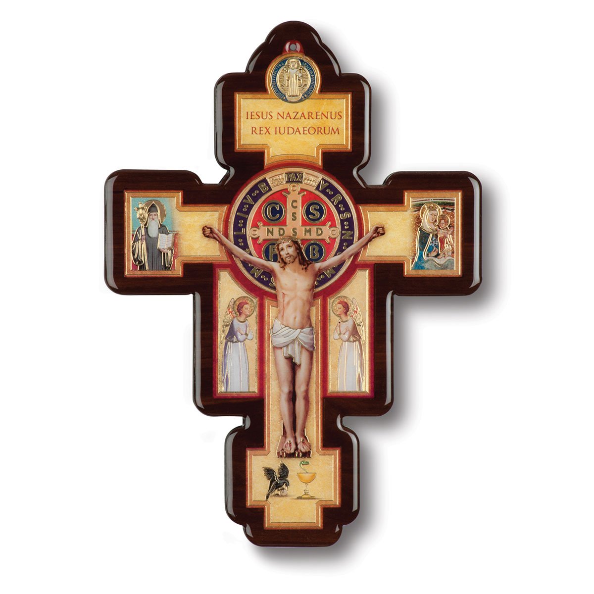 Medalla De San Benito Medalla Grande Con La Cruz De San Benito 5 Cm Medalla De San Benito San Benito Amazon Es Hogar