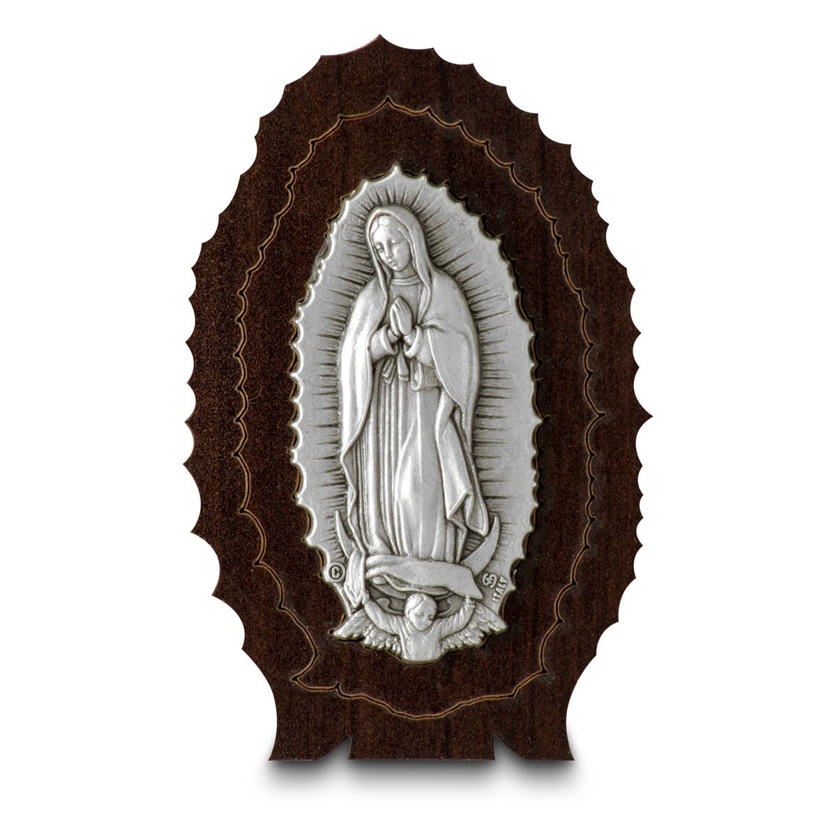 Retablo Guadalupe Placa Italy 11Cm Estampa Italiana